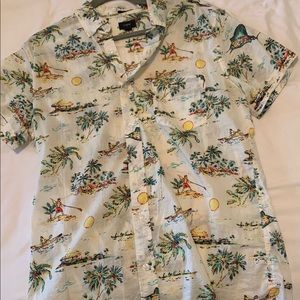 J crew Hawaiian button down